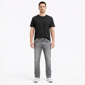 7 For All Mankind Men's Standard Light Gray Straight Jeans size 40